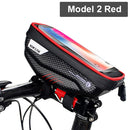 WILD MAN Neue Fahrradtasche Rahmen vorne Oberrohr Fahrradtasche Wasserdicht 6,6 Zoll Handyhülle Touchscreen Tasche MTB Pack Fahrradzubehör