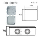 Wasserdichter Stromkasten für den Außenbereich ABS-Kunststoff IP65 Elektrischer Schaltkasten DIY Innendrahtgehäuse Verbindungskabel Abzweig-Anschlussdose