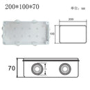 Wasserdichter Stromkasten für den Außenbereich ABS-Kunststoff IP65 Elektrischer Schaltkasten DIY Innendrahtgehäuse Verbindungskabel Abzweig-Anschlussdose