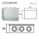 Wasserdichter Stromkasten für den Außenbereich ABS-Kunststoff IP65 Elektrischer Schaltkasten DIY Innendrahtgehäuse Verbindungskabel Abzweig-Anschlussdose