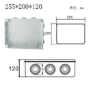 Wasserdichter Stromkasten für den Außenbereich ABS-Kunststoff IP65 Elektrischer Schaltkasten DIY Innendrahtgehäuse Verbindungskabel Abzweig-Anschlussdose
