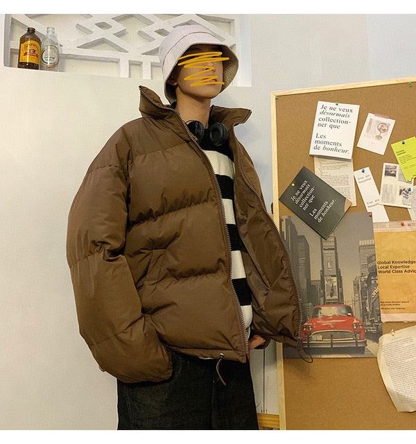 LAPPSTER Herren Harajuku Bunte Blase Mantel Winterjacke 2020 Herren Streetwear Hip Hop Parka Koreanische Schwarze Kleidung Pufferjacken