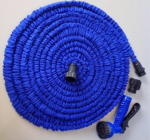 Manguera de jardín manguera de agua mágica manguera de riego manguera de carretes extensible flexible para conector de riego azul verde 25-200 pies