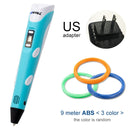 Myriwell 3D-Stift DIY 3D-Drucker Stift Zeichenstifte 3D-Druck am besten für Kinder mit ABS-Filament 1,75 mm Weihnachten Geburtstagsgeschenk