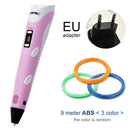 Myriwell 3D-Stift DIY 3D-Drucker Stift Zeichenstifte 3D-Druck am besten für Kinder mit ABS-Filament 1,75 mm Weihnachten Geburtstagsgeschenk