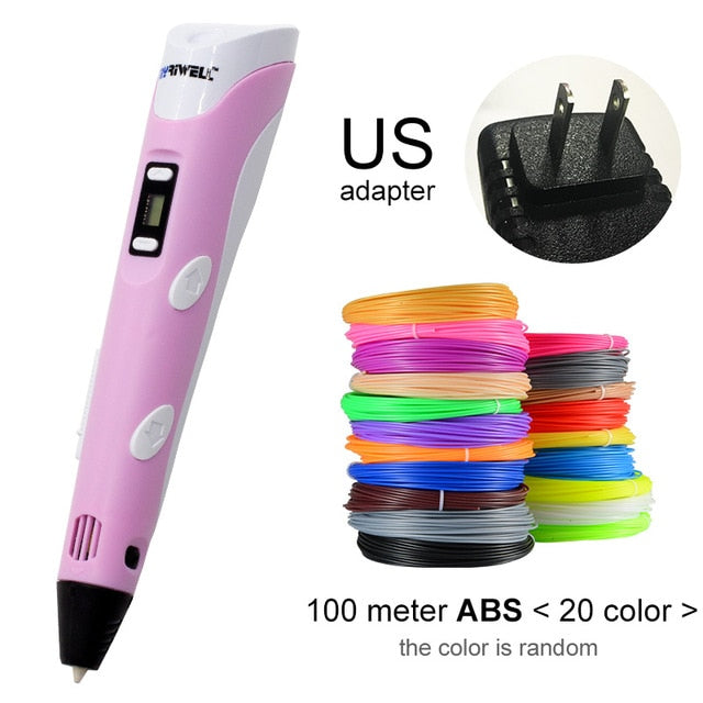 Myriwell 3D Pen DIY 3D Printer Pen Drawing Pens 3d Printing Best for Kids With ABS Filament 1.75mm Christmas Birthday Gift