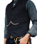 Herren Anzug Weste Braun Hochzeit Wolle Tweed Business Weste Jacke Casual Slim Fit Gilet Homme Westen für Trauzeugen Mann Hochzeit