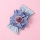 Balleenshiny Infant Kind Haarband Dreidimensionale Legierung Strass Krone Kopfschmuck Baby Mädchen Mesh Elastisches Stirnband Turban