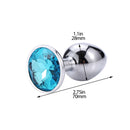 Anal Plug Sex Toys Mini Round Metal Crystal Jewelry Women / Men for Butt Plug Small Unisex Adult Sex Store
