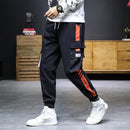 2020 neue Hip Hop Jogger Cargohose Männer Pluderhosen Multi-Pocket-Bänder Mann Jogginghose Streetwear Lässige Herrenhose S-5XL