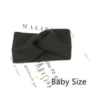 Baby Stirnband Frauen Mädchen verdrehtes Haarband Kinder Woolen Headwrap Mama und ich Stirnbänder Kleinkind Frühling Turban Haarschmuck