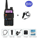 Baofeng UV-5R 8W Walkie Talkie portátil CB Ham Radio Amateur 10KM UHF VHF escáner Radio FM transceptor UV5R UV 5R para caza