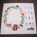 Neugeborenes Baby Meilenstein Decken Fotografie Decke Blumendruck Weiche Decke DIY Säuglingsfotografie Requisiten