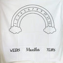 Neugeborenes Baby Meilenstein Decken Fotografie Decke Blumendruck Weiche Decke DIY Säuglingsfotografie Requisiten