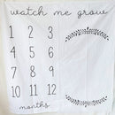 Neugeborenes Baby Meilenstein Decken Fotografie Decke Blumendruck Weiche Decke DIY Säuglingsfotografie Requisiten