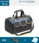 AIRAJ Multifunktions-Werkzeugtasche 1680D Oxford-Stoff-Elektrikertasche, wasserdichte Anti-Fall-Aufbewahrungstasche mit mehreren Taschen