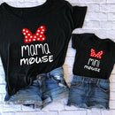 Family Tshirts Fashion Mommy And Me Clothes MAMA And MIMI  Family Matching Clothes Cotton Tops Mother Baby Girl Clothes Tshirts