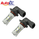 AutoEC 100 x luz antiniebla de coche h10 50w 9140 9145 led de alta potencia luz de circulación diurna delantera de coche DRL blanco DC12v