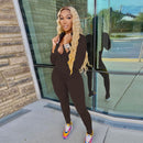 Zweiteiler Trainingsanzug Frauen Festival Kleidung Herbst Winter Top + Hose Trainingsanzüge Neon 2-teilige Outfits Passende Sets Plus Größe