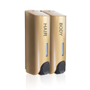 Dispensador de jabón individual/doble/Triple de 350ml, dispensador de champú para baño de ducha de montaje en pared, contenedor de jabón líquido, accesorios de baño