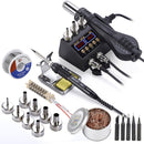 750W SMD Rework Lötstation 2 in 1 Heißluftlötkolben LCD Digitalanzeige Schweißstation für BGA PCB IC Repair 8898