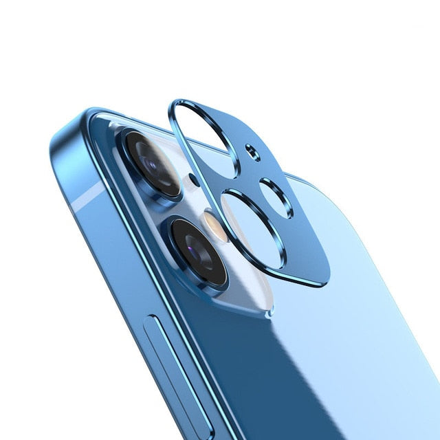 Metallrückseite Kameraobjektiv Displayschutzfolie für iPhone 12 Mini Pro Max Aluminiumlegierung Ringfolie für Iphone 12 Kameraobjektiv Hülle