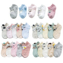 5 Paare/Los 0 bis 7 Jahre Frühlings-Sommer-dünne Netzsocken für Mädchen-Jungen-nette Tierkinder dünne Socken-Baby-neugeborene kurze Socken