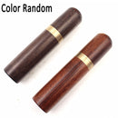 DIY Nähnadeln Halter Aufbewahrungsrohr Holzkiste Handnähnadeln Etui Leder Stricken Stickerei Flicken Nadeln Behälter