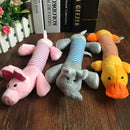 Niedliches Haustier, Hund, Katze, Plüsch, Quietschen, Hundespielzeug, lustiges Fleece, Haltbarkeit, Kauen, Backenzahn, Spielzeug, passend für alle Haustiere, Elefant, Ente, Schwein