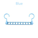 9-Loch Magic Kleiderbügel Multifunktions-Klappbügel Rotierender Kleiderbügel Kleiderschrank Trocknen von Kleidung Aufhänger Home Organizer