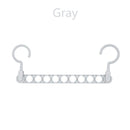 9-Loch Magic Kleiderbügel Multifunktions-Klappbügel Rotierender Kleiderbügel Kleiderschrank Trocknen von Kleidung Aufhänger Home Organizer