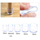 4PCS Rubber Furniture Chair Table Mat Silicone Anti Scratch Protector Cap Table Ferrule Feet Leg Cap Floor Protector Home Tools