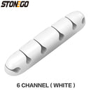 USB-Kabel-Organizer, Kabelaufwicklung, Silikon-Krawattenfixierer, Kabelmanagement, Kabelclip, Büro, Desktop, Telefonkabelhalter