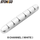 USB-Kabel-Organizer, Kabelaufwicklung, Silikon-Krawattenfixierer, Kabelmanagement, Kabelclip, Büro, Desktop, Telefonkabelhalter