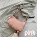 Weiche PU-Leder-Frauen-purpurrote Unterarm-Taschen-Retro- Normallack-Damen-Baguette-Handtaschen-Mode-Entwurfs-Mädchen-kleine Umhängetaschen