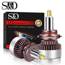 H1 LED H7 LED 20000LM H8 HB3 9005 HB4 H11 LED-Scheinwerferlampen 9012 HIR2 12 Seiten 80 W 3D-Hochleistungs-Canbus 360-Grad-Autolampe