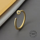 925 Sterling Silber glatte Ringe für Frauen verweben Schmuck schöne Finger offene Ringe für Party Geburtstagsgeschenk