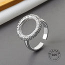 925 Sterling Silber glatte Ringe für Frauen verweben Schmuck schöne Finger offene Ringe für Party Geburtstagsgeschenk