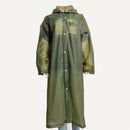 Damen Regenmantel Herren Schwarz Regenkleidung deckt undurchlässige Regenbekleidung ab Capa de chuva chubasquero Poncho Wasserdichter Regenmantel mit Kapuze