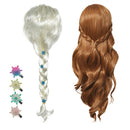 Neue Anna Elsa 2 Perücke Prinzessin Haarbänder Mädchen Party Fancy Zubehör Prinzessin Braid Headwear Weihnachten Haarspangen Kinderschmuck