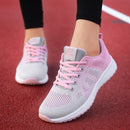 2020 Turnschuhe Frauen Schuhe Wohnungen Lässige Damen Schuhe Frau Lace-Up Mesh Leicht Atmungsaktiv Weibliche zapatillas de deporte para mujer
