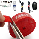 STONEGO USB-Kabelaufwicklung, Kabel-Organizer, Krawatten, Mausdraht, Kopfhörerhalter, HDMI-Kabel, schnittfreies Management, Telefonbandschutz