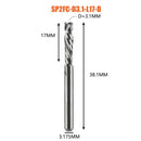 Kompressionsfräser Holzbearbeitung UNTEN Schneiden Sie zwei Flöten Spiralhartmetallfräser CNC-Fräser Holzschaftfräser Bits