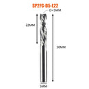 Kompressionsfräser Holzbearbeitung UNTEN Schneiden Sie zwei Flöten Spiralhartmetallfräser CNC-Fräser Holzschaftfräser Bits