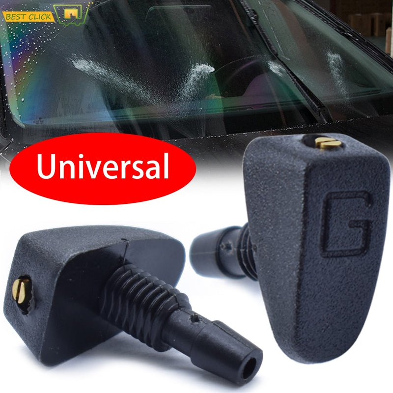 Boquillas de chorro universales para limpiaparabrisas delantero de coche, cubierta de boquilla de ventilador de agua, ajuste de boquilla de limpiaparabrisas