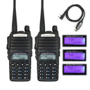 2 teile/los BaoFeng echte 8 Watt UV-82 High Power Zweiwegradio Tragbares Radio Dual Band VHF/UHF 10 km lange reichweite Walkie Talkie UV82
