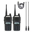 2 teile/los BaoFeng echte 8 Watt UV-82 High Power Zweiwegradio Tragbares Radio Dual Band VHF/UHF 10 km lange reichweite Walkie Talkie UV82