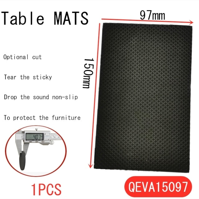 Black Self Adhesive Furniture Leg Rug Anti Scratch Floor Protectors Chair Table Foot Covers Anti Slip Furniture Chair Leg Caps