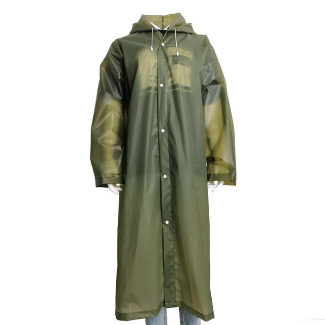 Fashion Logo Raincoat Women Rainwear Men Reflective Rain Coat Impermeable  Poncho Japan Waterproof Rain  cover Hooded