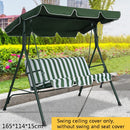 Grün/Beige Swing Top Cover Baldachin Ersatz Veranda Terrasse Outdoor Baldachin Schaukelstuhl Markise Schutz vor UV-Strahlen